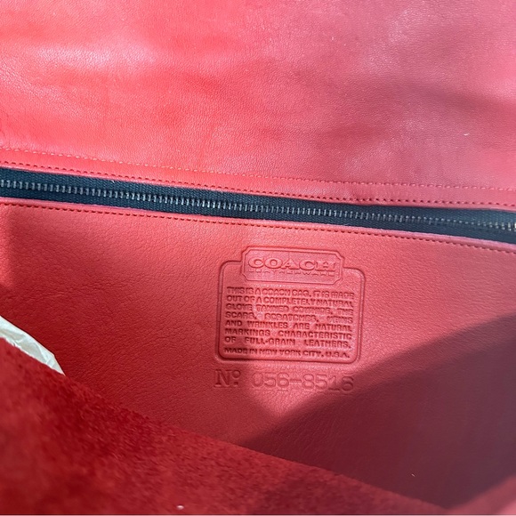 Vintage Coach Ted Diplomat Briefcase Rare Red Color 5170 - Picture 9 of 13